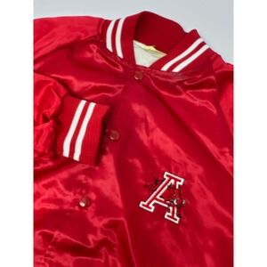 Vintage Auburn Sportswear Arkansas Razorbacks‎ Satin Varsity Jacket XXL USA B3